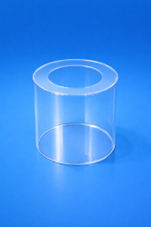 Прозрачен плексигласов цилиндър етаж за декорация на бутикови и празнични торти