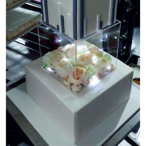 Прозрачна кутия за декорация на сватбена / празнична / бутикова торта