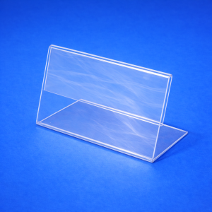 Стойка за ценови и информационни етикети 70 × 40 мм – прозрачна