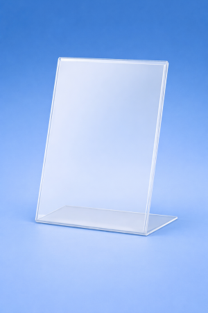 Стойка A7 за етикет и информация – прозрачна