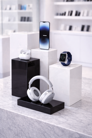 Цветни плексигласови  масички и подиуми за събития, декорация и витрини